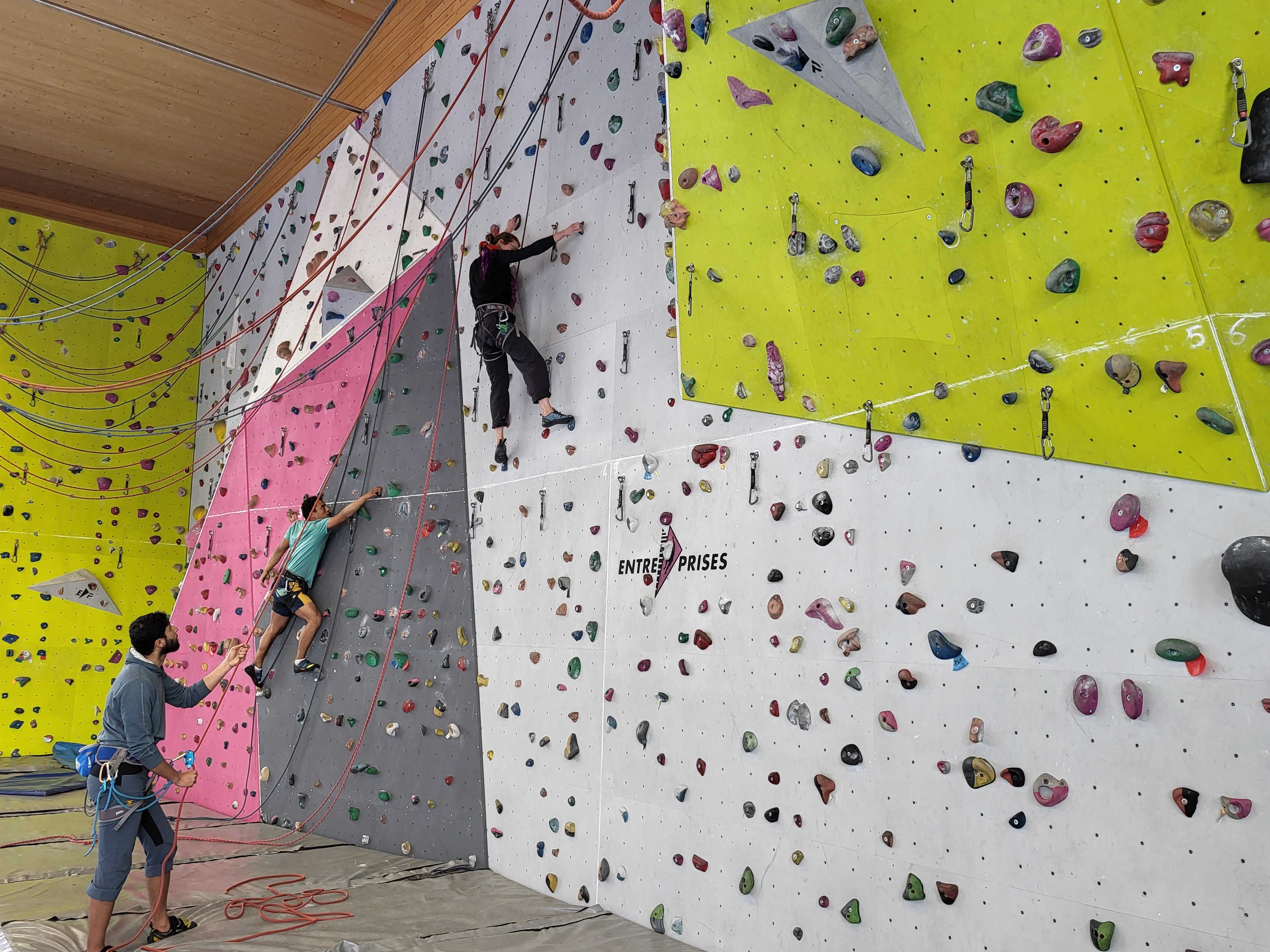 Entraînement d'escalade